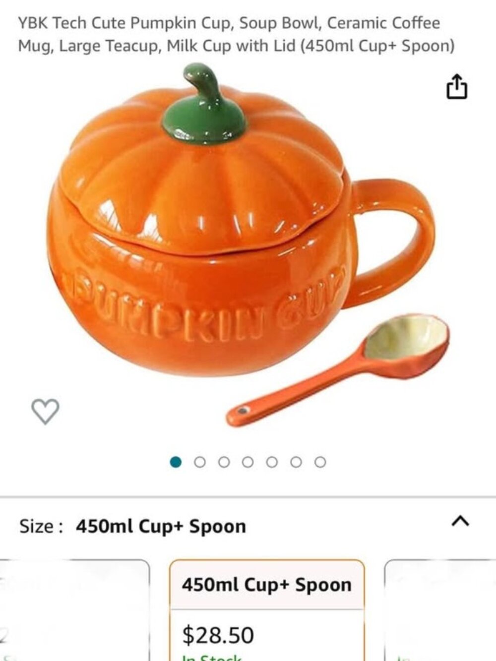 Cute Pumpkin Cup, Soup Bowl, Ceramic Coffee Mug, Large Teacup, Milk Cup with Lid